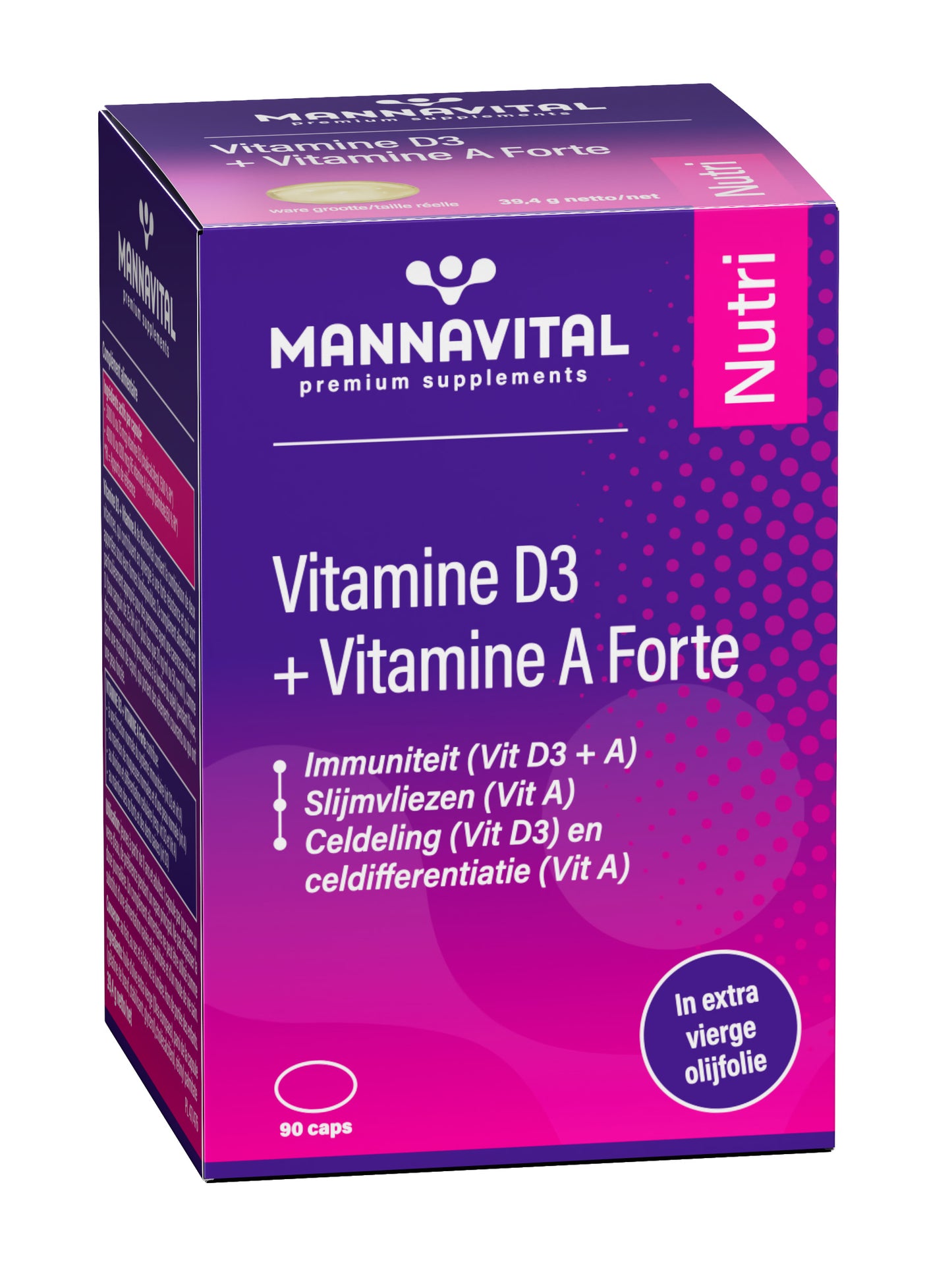Vitamine D3 + Vitamine A Forte – 90 Caps
