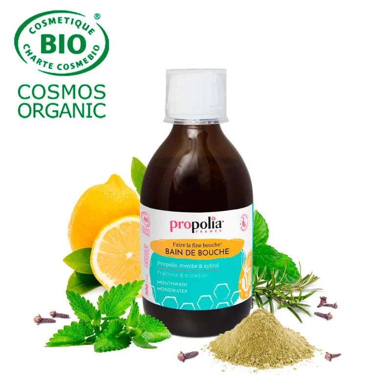 Bain de bouche BIO à la propolis et à la menthe