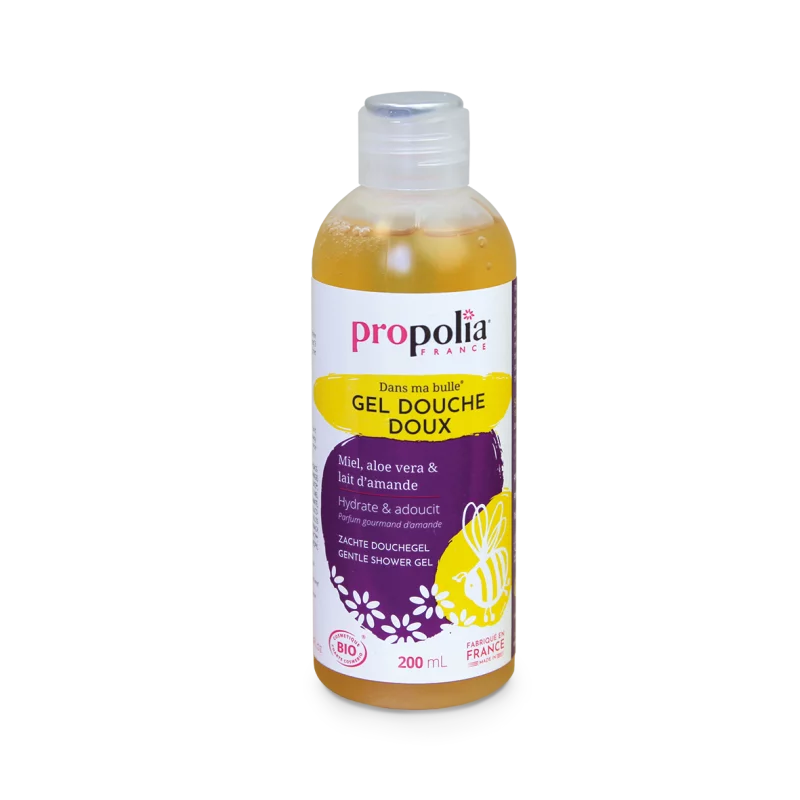 Soft shower gel BIO with honey, aloe vera and almond milk