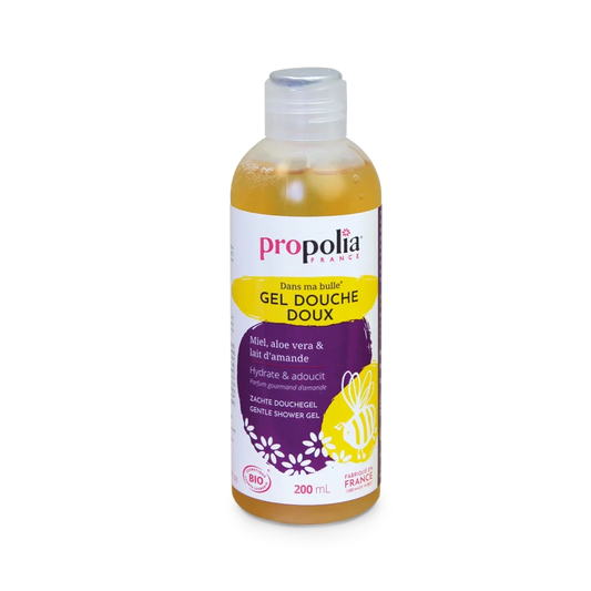 Zachte douchegel BIO met honing, aloë vera en amandelmelk