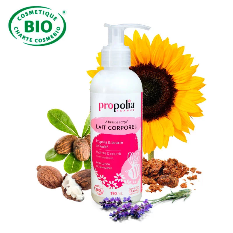 Moisturizing body lotion BIO with propolis and shea