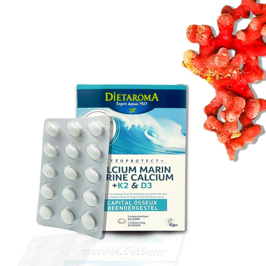 OSTEOPROTECT+ Marine Calcium + K2 & D3 - 60 tabletten - Premium supplement | Yves Strick