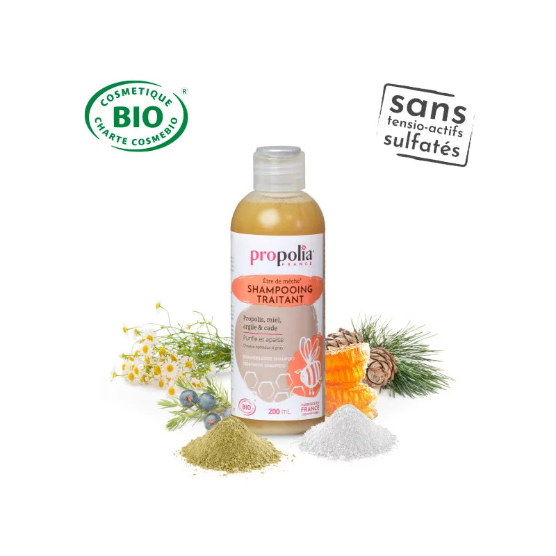 Behandelende shampoo BIO Propolis, Honing, Klei en Cade