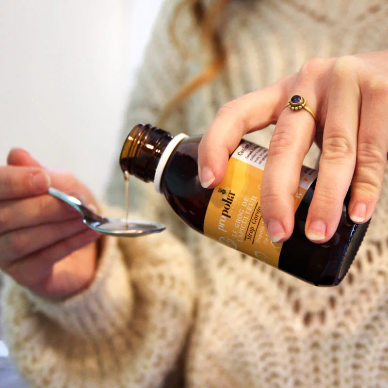 Syrup for the throat and condition