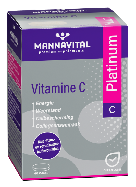 Vitamine C Platinum 1000mg - 60 Tabletten | Versterkt Weerstand & Energie