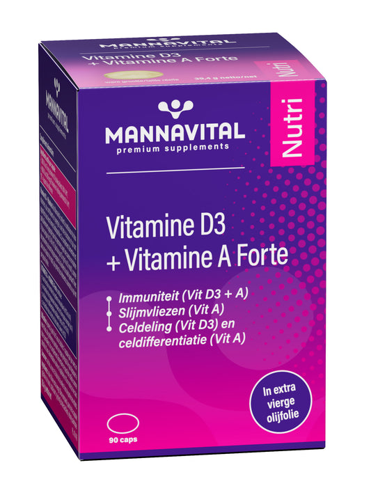 Vitamine D3 + Vitamine A Forte – 90 Caps