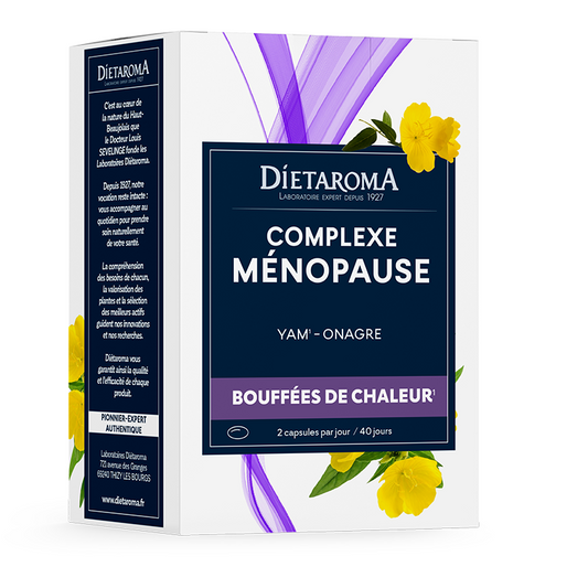 Menopauze Complex Yam-Teunisbloem - 80 Capsules - DIETAROMA