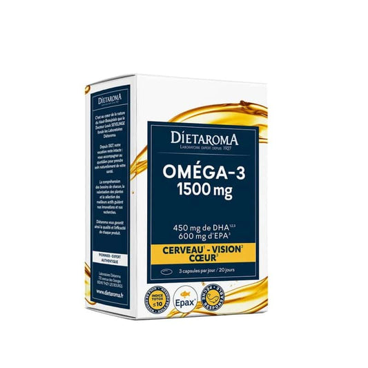 Omega-3 1500mg - 60 Capsules | Hart, Hersenen & Ogen